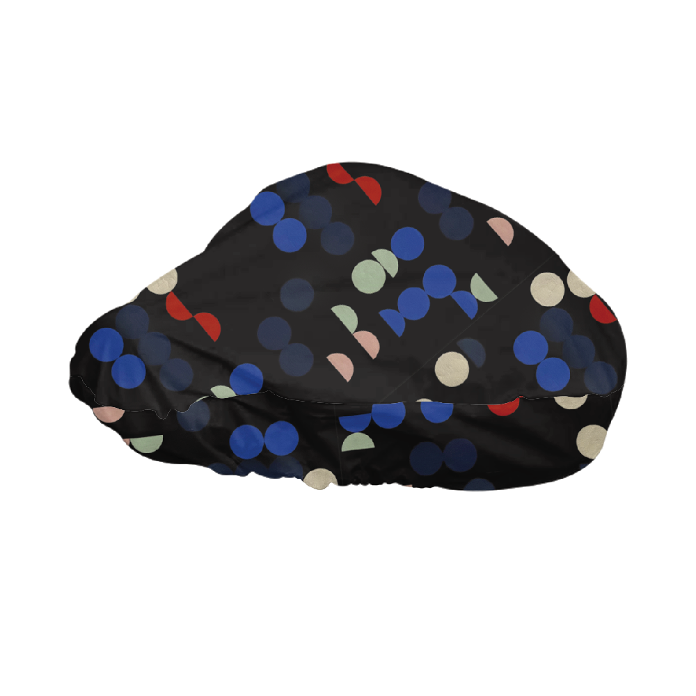 Bike seat cover by Taeuber-Arp (black)